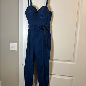 Women's Blue Denim Jumpsuit